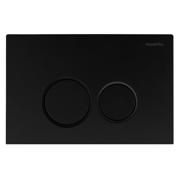 Клавиша для инсталляции AQUANIKA Basic R-type черный матовый кольца черный Клавиша для инсталляции AQUANIKA Basic R-type черный матовый кольца черный