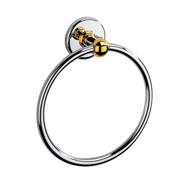 Полотенцедержатель кольцо INDA Globe хром-золото A2516TCD Полотенцедержатель кольцо INDA Globe хром-золото A2516TCD