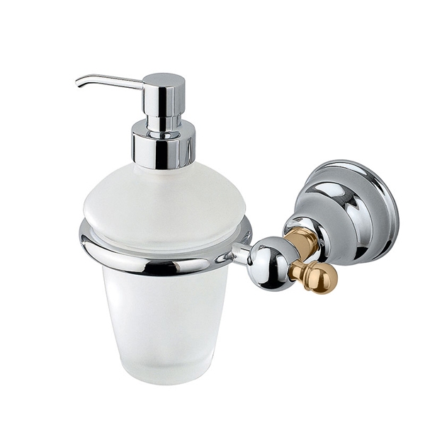 Дозатор настенный INDA Raffaella хром-золото A32120CD21 Дозатор настенный INDA Raffaella хром-золото A32120CD21