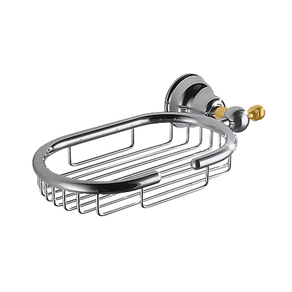 Мыльница настенная INDA Raffaella хром-золото A32500CD Мыльница настенная INDA Raffaella хром-золото A32500CD