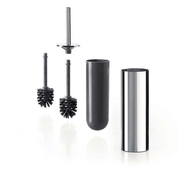 Ершик для туалета напольный INDA Logic Touch хром AV014BCR Ершик для туалета напольный INDA Logic Touch хром AV014BCR