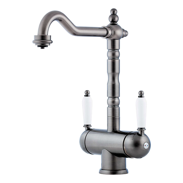 Смеситель для кухни OMOIKIRI Amagasaki-SI античное серебро 4994045 Смеситель для кухни OMOIKIRI Amagasaki-SI античное серебро 4994045