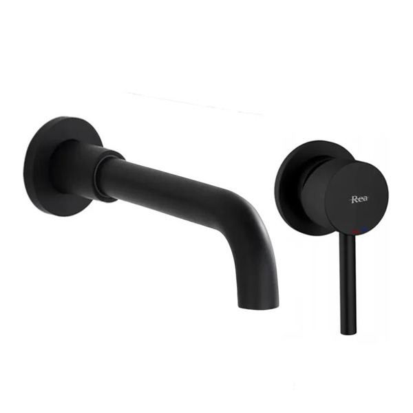 Смеситель для раковины встраиваемый REA Lungo long 185 мм черный матовый REA-B0371 Смеситель для раковины встраиваемый REA Lungo long 185 мм черный матовый REA-B0371