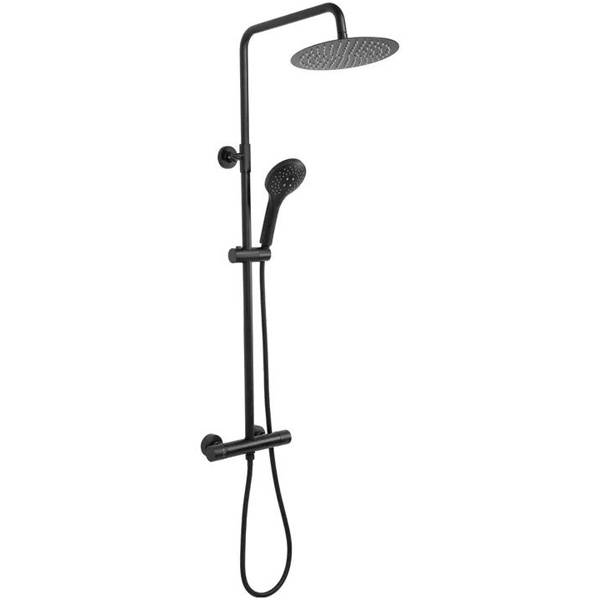 Душевая система с термостатическим смесителем REA Vincent Black mat REA-P6600 Душевая система с термостатическим смесителем REA Vincent Black mat REA-P6600