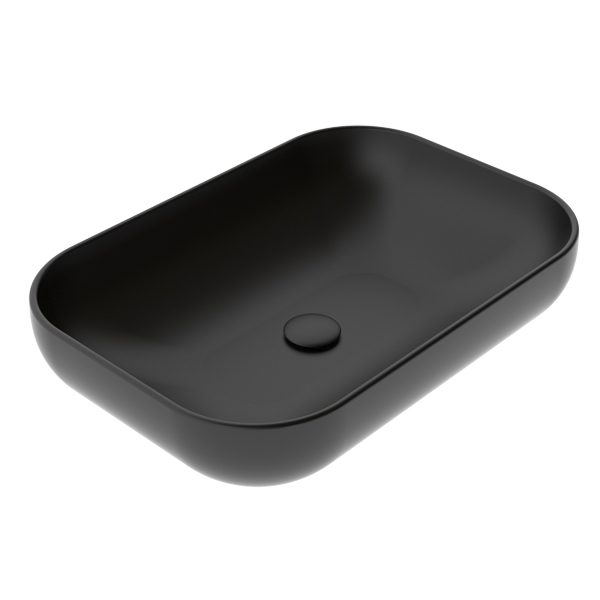 Раковина на столешницу GSG Ceramic Design Easy 600х420х135 мм черный матовый EALAVRE60003 Раковина на столешницу GSG Ceramic Design Easy 600х420х135 мм черный матовый EALAVRE60003