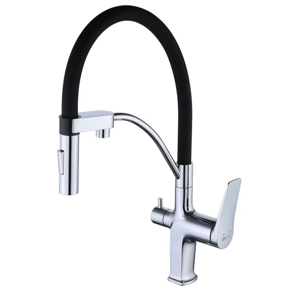 Смеситель для кухни с гибким изливом и подключением для фильтра LEMARK Comfort LM3074C Смеситель для кухни с гибким изливом и подключением для фильтра LEMARK Comfort LM3074C
