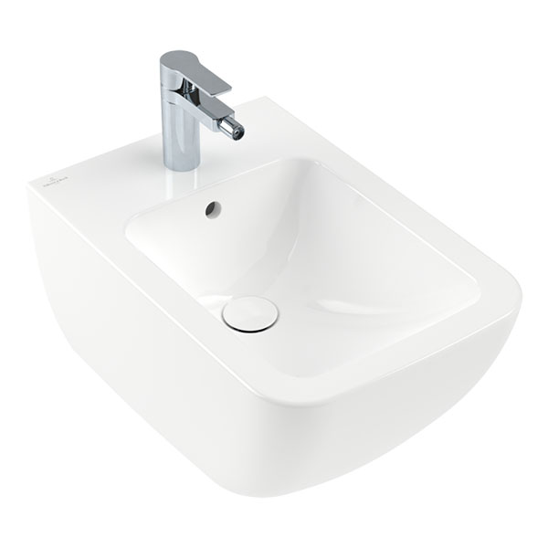 Биде подвесное VILLEROY BOCH Venticello 560х375х285 мм CeramicPlus 441100R1 Биде подвесное VILLEROY BOCH Venticello 560х375х285 мм CeramicPlus 441100R1