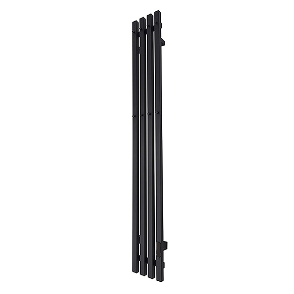 Полотенцесушитель электрический GROIS Quartet GR-125 180х1500 П2 R Black mat Полотенцесушитель электрический GROIS Quartet GR-125 180х1500 П2 R Black mat