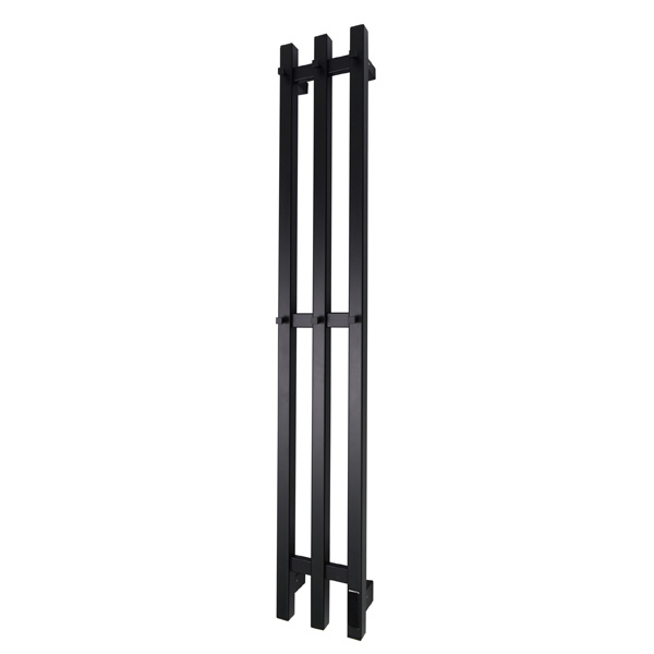 Полотенцесушитель электрический GROIS TRIO GR-128 190х1200 П3 R Black mat Полотенцесушитель электрический GROIS TRIO GR-128 190х1200 П3 R Black mat