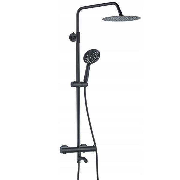 Душевая система REA Lungo black mat REA-P4113 Душевая система REA Lungo black mat REA-P4113