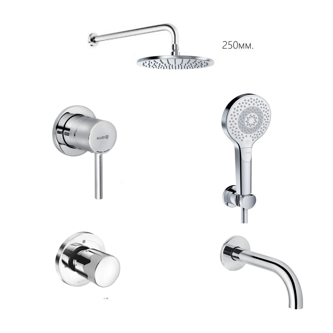 Душевая система встраиваемая KLUDI Bozz 386310576 Душевая система встраиваемая KLUDI Bozz 386310576