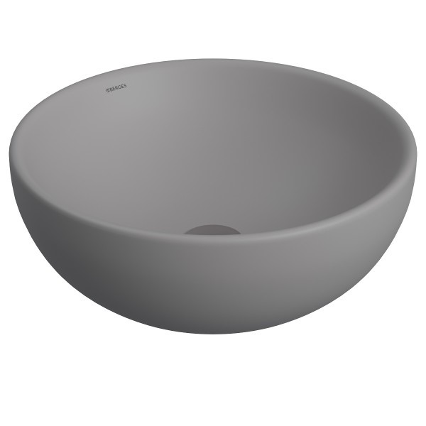 Раковина накладная BERGES Mascon 45 см матовый серый 181062 Раковина накладная BERGES Mascon 45 см матовый серый 181062