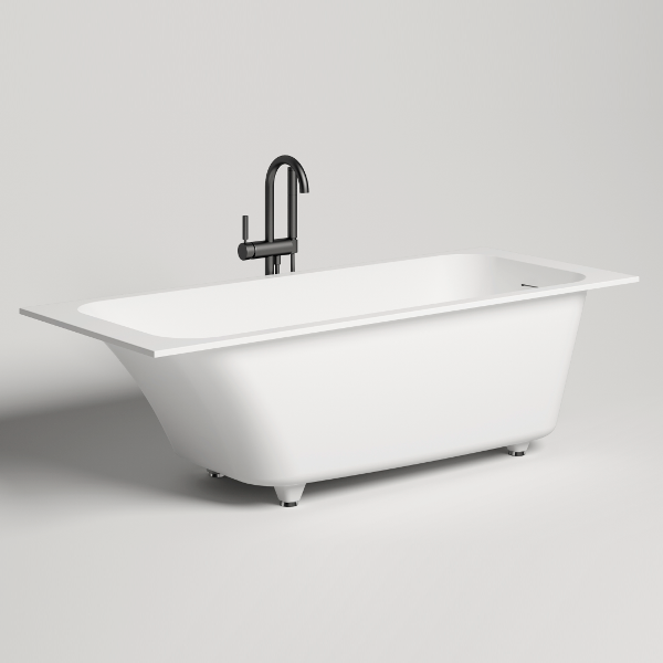 Ванна из литьевого мрамора SALINI Orlanda Kit 1700х700х600 мм S-Sense белый матовый 102111M Ванна из литьевого мрамора SALINI Orlanda Kit 1700х700х600 мм S-Sense белый матовый 102111M