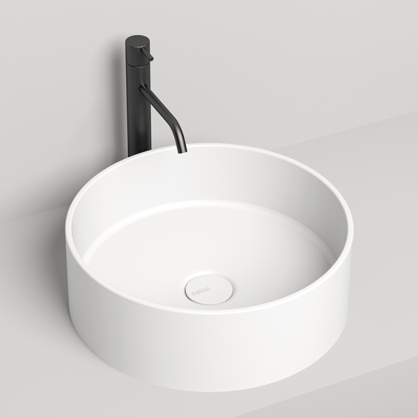 Раковина на столешницу SALINI Armonia 450x450x150 мм S-Sense белый глянцевый 130112G Раковина на столешницу SALINI Armonia 450x450x150 мм S-Sense белый глянцевый 130112G