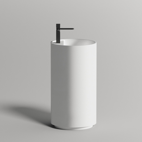 Раковина напольная SALINI Armonia Top 01 450x450x850 мм S-Sense белый глянцевый 130115G Раковина напольная SALINI Armonia Top 01 450x450x850 мм S-Sense белый глянцевый 130115G