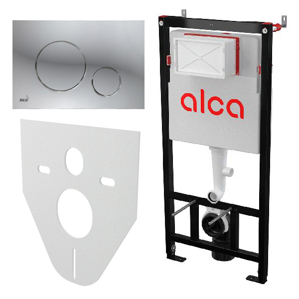 Инсталляция для унитаза ALCAPLAST Sadromodul с клавишей AM101/1120 M671 M91 Инсталляция для унитаза ALCAPLAST Sadromodul с клавишей AM101/1120 M671 M91