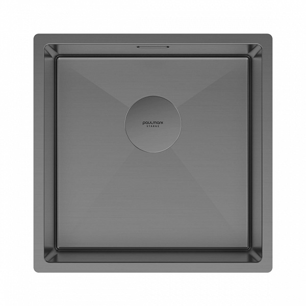 Мойка для кухни PAULMARK Next 44 UNI 440х440х200 мм вороненая сталь PM214444-GM Мойка для кухни PAULMARK Next 44 UNI 440х440х200 мм вороненая сталь PM214444-GM