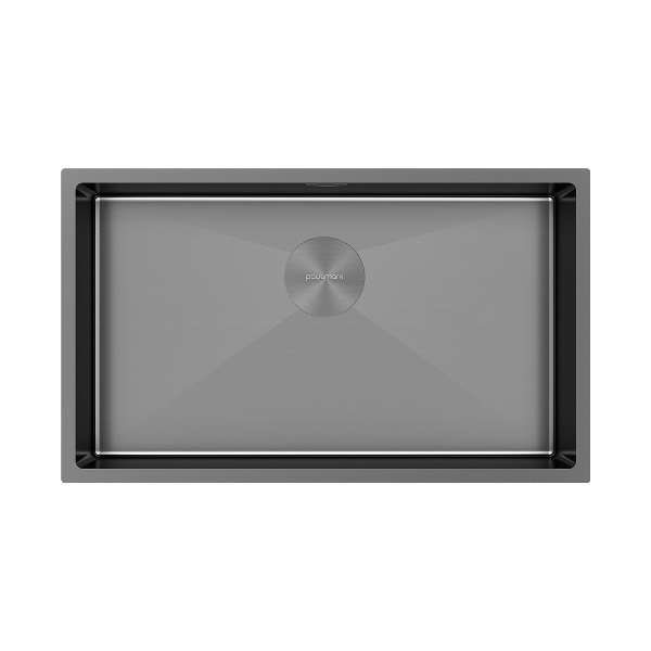 Мойка для кухни PAULMARK Next 74 UNI 440х740х200 мм вороненая сталь PM217444-GM Мойка для кухни PAULMARK Next 74 UNI 440х740х200 мм вороненая сталь PM217444-GM