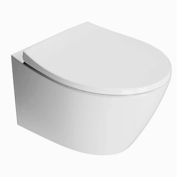 Унитаз подвесной безободковый с креплением GSI Modo SoftClose Swirlflush 520х370х340 мм Унитаз подвесной безободковый с креплением GSI Modo SoftClose Swirlflush 520х370х340 мм