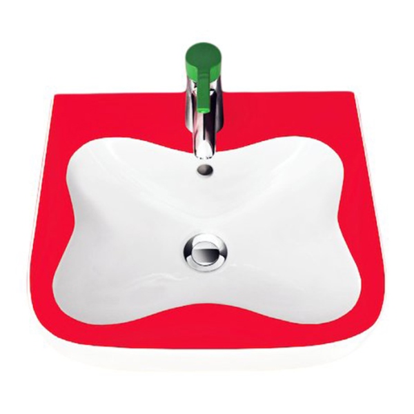 Мини-раковина детская LAUFEN Florakids 450х410х150 мм белая-красная 8.1503.1.062.104.1 Мини-раковина детская LAUFEN Florakids 450х410х150 мм белая-красная 8.1503.1.062.104.1