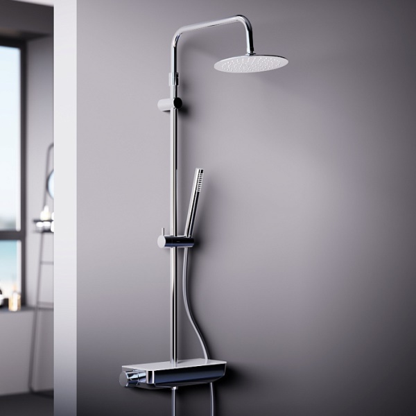 Душевая система с термостатическим смесителем DAMIXA Scandinavian Pure 250 хром глянцевый 936750000 Душевая система с термостатическим смесителем DAMIXA Scandinavian Pure 250 хром глянцевый 936750000