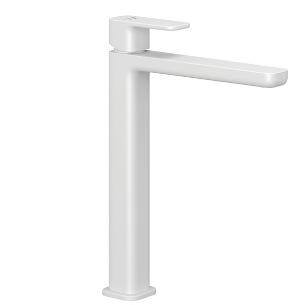 Смеситель для раковины высокий KLUDI Renon 240 мм белый матовый 422985375 Смеситель для раковины высокий KLUDI Renon 240 мм белый матовый 422985375