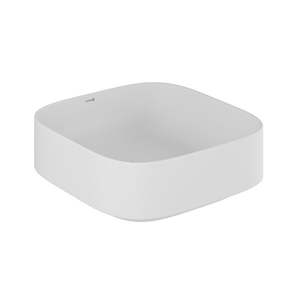 Раковина чаша керамическая KLUDI Resa C квадратная 400x400 мм белый матовый 58CW3053 Раковина чаша керамическая KLUDI Resa C квадратная 400x400 мм белый матовый 58CW3053