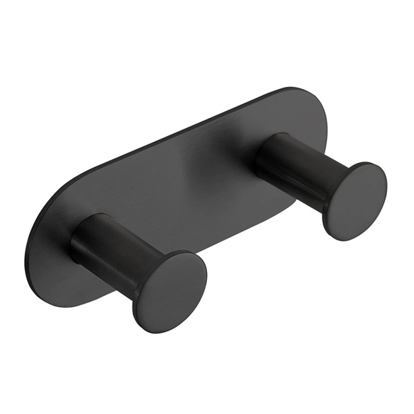 Крючок двойной BEMETA Easy 115х45х36 мм черный матовый 163106370 Крючок двойной BEMETA Easy 115х45х36 мм черный матовый 163106370