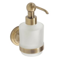 Дозатор для жидкого мыла настенный BEMETA Retro Bronz Mini 75x150x120 мм 144109107