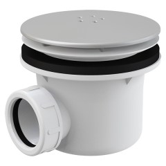 Сифон для поддона ALCAPLAST Lux D90 мм металл A49K Mat