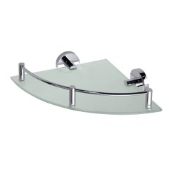 Полка стеклянная угловая BEMETA Omega 255x70x255 мм 104202162