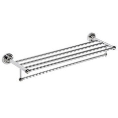 Полка для полотенец с вешалкой BEMETA Retro Chrom 665x120x22 мм 144302092