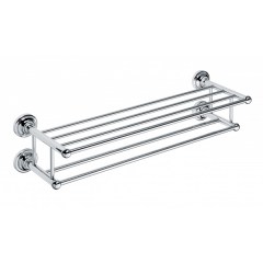 Полка для полотенец с вешалкой BEMETA Retro Chrom 665x165x225 мм 144302252 Полка для полотенец с вешалкой BEMETA Retro Chrom 665x165x225 мм 144302252