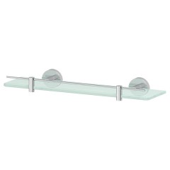Полка с держателями ARTWELLE Harmonie 40 cm 400x53x124 мм матовое стекло, хром