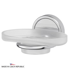 Держатель с мыльницей FBS Luxia 125x60x107 мм матовый хрусталь, хром
