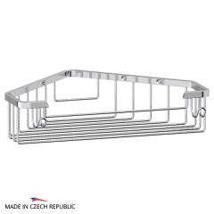 Полочка-решетка с крючками угловая FBS Ryna 23 cm 210x52x210 мм хром