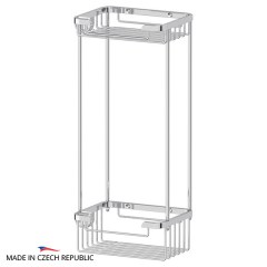 Полочка-решетка с крючками FBS Ryna 2-х ярусная 13/13 cm 152x307x100 мм хром