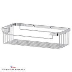 Полочка-решетка с крючком FBS Ryna 20 cm 222x52x100 мм хром
