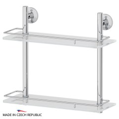 Полка 2-х ярусная FBS Standard 40 cm 400x378x152 мм матовое стекло, хром