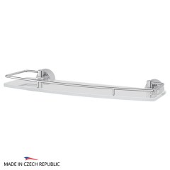 Полка с держателями FBS Vizovice 40 cm 400x50x144 мм матовое стекло, хром