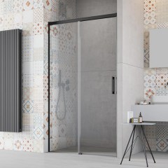 Дверь душевая в нишу RADAWAY Idea Black DWJ 1400x2005 мм 387018-54-01L