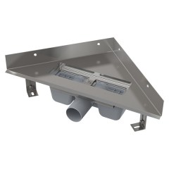 Трап для душа угловой ALCAPLAST 340x340 D50 мм ARZ1