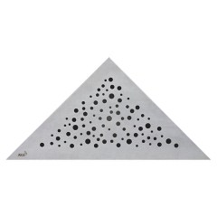 Решетка декоративная для углового трапа ALCAPLAST 340x340 мм VIEW