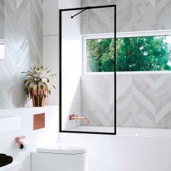 Шторка для ванны RADAWAY Modo New Black PNJ Frame 800x1500 мм 10006080-54-56