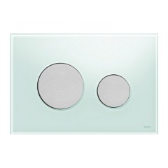 Клавиша для инсталляции TECE Loop зеленое стекло-хром матовый 9240652