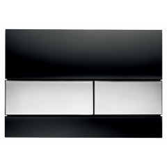 Клавиша для инсталляции TECE Square cтекло черное клавиши хром глянцевый 9240807