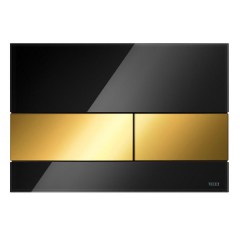 Клавиша для инсталляции TECE Square cтекло черное клавиши позолоченные 9240808