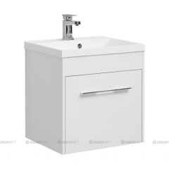 Тумба с раковиной AQUANET Августа 58 белый