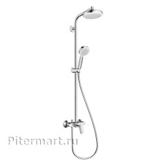 Душевая система HANSGROHE Crometta Showerpipe 160 1jet 27266400 Душевая система HANSGROHE Crometta Showerpipe 160 1jet 27266400