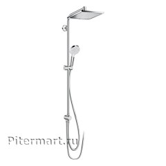 Душевая система HANSGROHE Crometta E Showerpipe 240 1jet EcoSmart Reno 27289000 Душевая система HANSGROHE Crometta E Showerpipe 240 1jet EcoSmart Reno 27289000